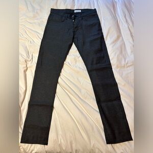 Gustin five pocket charcoal stretch chinos, made in America